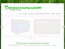 Tablet Screenshot of cherokeecountylandfill.com